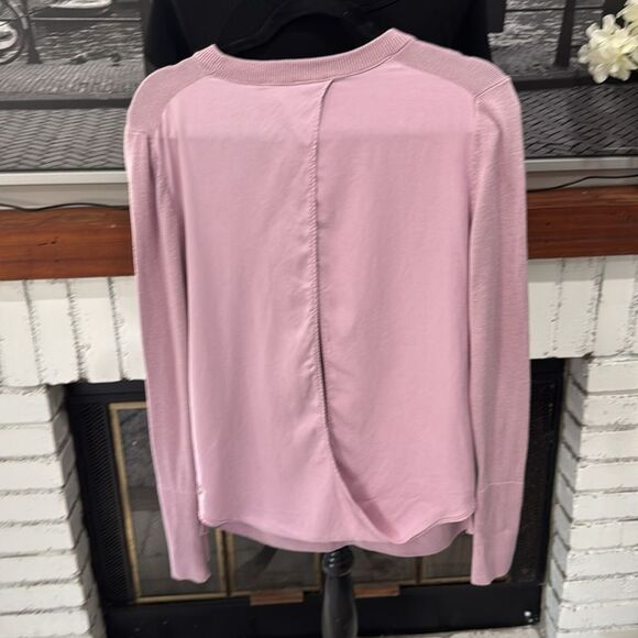 LULULEMON STILL AT EASE PULLOVER Sweater SIZE 4 LAVENDER Long Sleeve Crew Neck - Picture 3 of 10